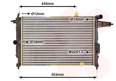 Radiator, engine cooling (37002119)
