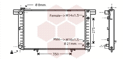 Radiator, engine cooling (30002120)