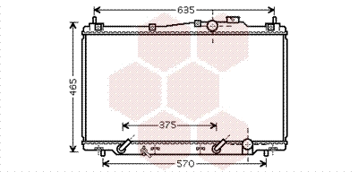 Radiator, engine cooling (25002205)