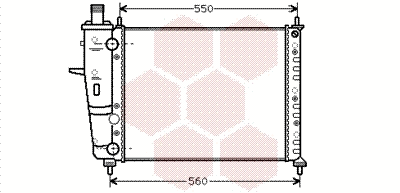 Radiator, engine cooling (17002230)