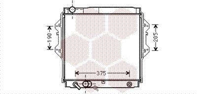 Radiator, engine cooling (53002561)