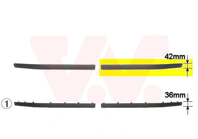 Trim/Protection Strip, bumper (0639583)