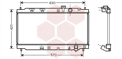 Radiator, engine cooling (25002077)