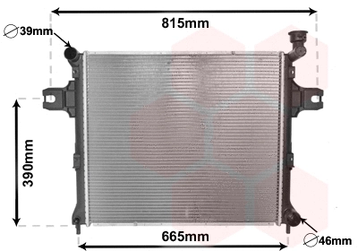 Radiator, engine cooling (21002058)