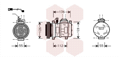 Compressor, air conditioning (0600K228)