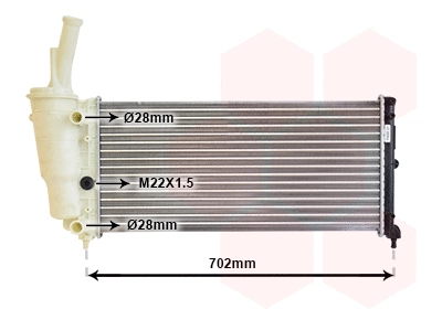 Radiator, engine cooling (17002200)