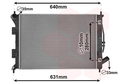 Radiator, engine cooling (82002436)