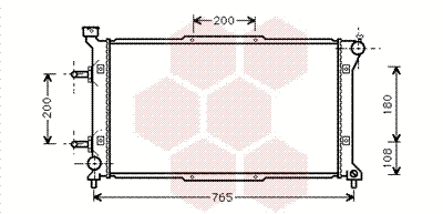 Radiator, engine cooling (51002037)