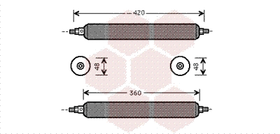 Dryer, air conditioning (7700D003)