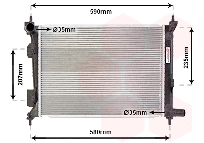 Radiator, engine cooling (82002277)