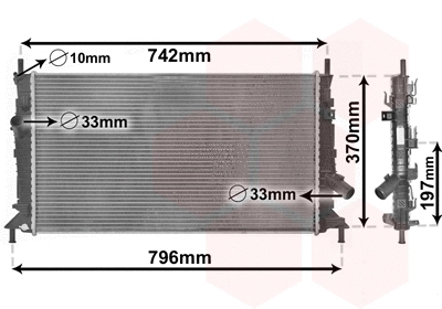Radiator, engine cooling (18002370)