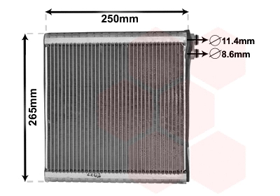 Evaporator, air conditioning (1700V442)