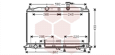 Radiator, engine cooling (82002252)