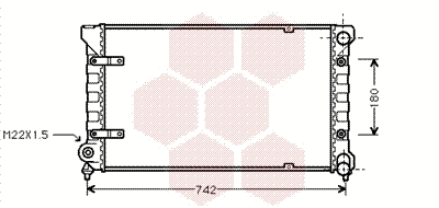 Radiator, engine cooling (49002009)