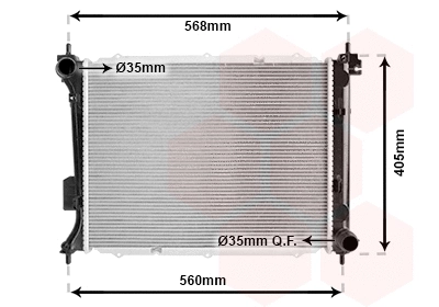 Radiator, engine cooling (82002309)
