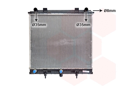 Radiator, engine cooling (02002132)