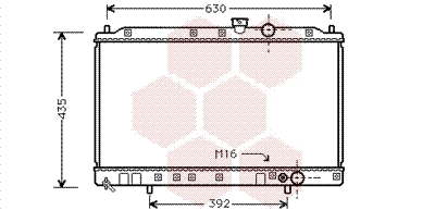 Radiator, engine cooling (32002064)