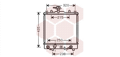 Radiator, engine cooling (52002095)