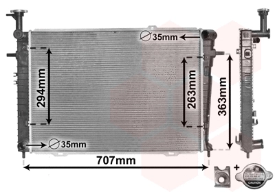 Radiator, engine cooling