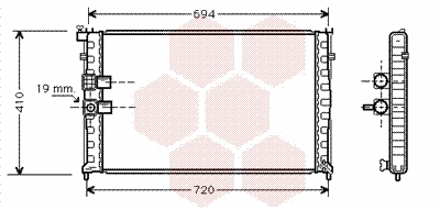 Radiator, engine cooling (40002177)