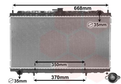 Radiator, engine cooling (13002181)