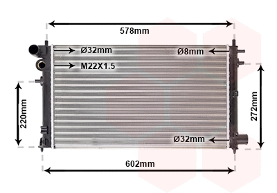 Radiator, engine cooling (40002149)