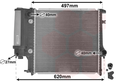 Radiator, engine cooling (06002125)