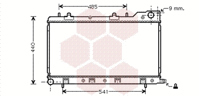 Radiator, engine cooling (51002071)