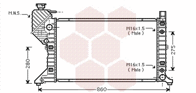Radiator, engine cooling (30002343)