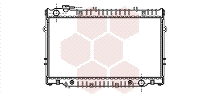 Radiator, engine cooling (53002222)