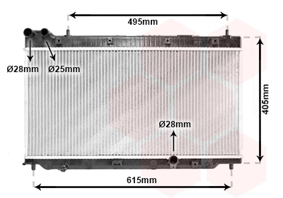 Radiator, engine cooling (25002206)