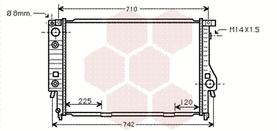 Radiator, engine cooling (06002145)