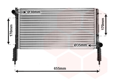 Radiator, engine cooling (17002263)
