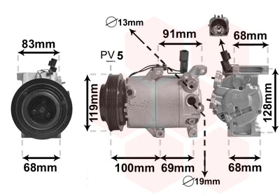 Compressor, air conditioning (8300K144)