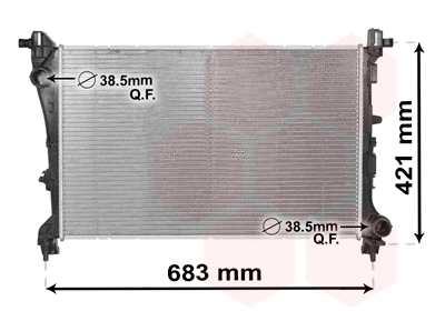 Radiator, engine cooling (17002414)