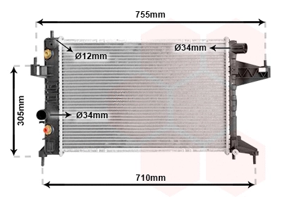 Radiator, engine cooling (37002304)