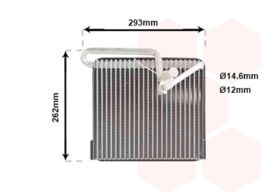 Evaporator, air conditioning (3700V372)