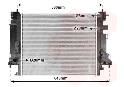 Radiator, engine cooling (43012704)