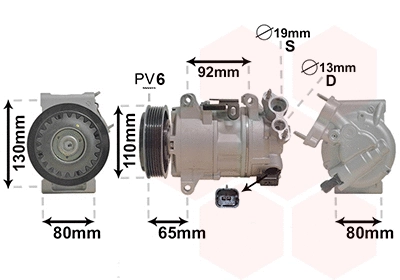 Compressor, air conditioning (4001K703)
