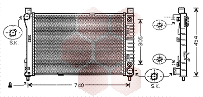 Radiator, engine cooling (30002339)