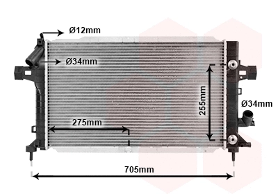 Radiator, engine cooling (37002467)