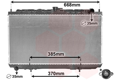 Radiator, engine cooling (13002216)