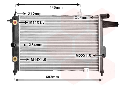 Radiator, engine cooling (37002120)