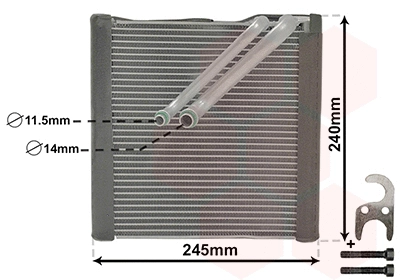 Evaporator, air conditioning (5801V704)
