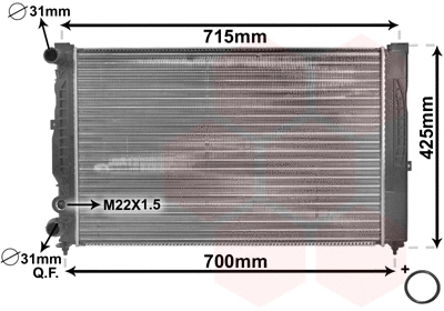 Radiator, engine cooling (03002105)