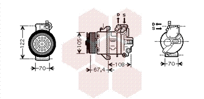 Compressor, air conditioning (2900K009)