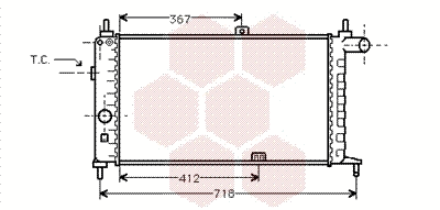 Radiator, engine cooling (37002064)