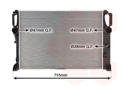 Radiator, engine cooling (30002459)
