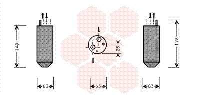 Dryer, air conditioning (8100D029)