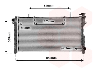 Radiator, engine cooling (07002077)